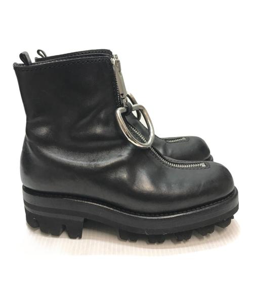 1017 ALYX 9SM（テンセブンティーン アリクス ナインエスエム）1017 ALYX 9SM (テンセブンティーン アリクス ナインエスエム) ハーネスリングジップブーツ ブラック サイズ:38の古着・服飾アイテム