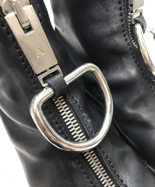 1017 ALYX 9SM（テンセブンティーン アリクス ナインエスエム）1017 ALYX 9SM (テンセブンティーン アリクス ナインエスエム) ハーネスリングジップブーツ ブラック サイズ:38の古着・服飾アイテム
