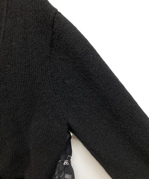 sacai（サカイ）sacai (サカイ) INTERSTELLAR INTERSTELLAR Knit Cardigan(インターステラー ニット カーディガン) ブラック サイズ:SIZE 1の古着・服飾アイテム