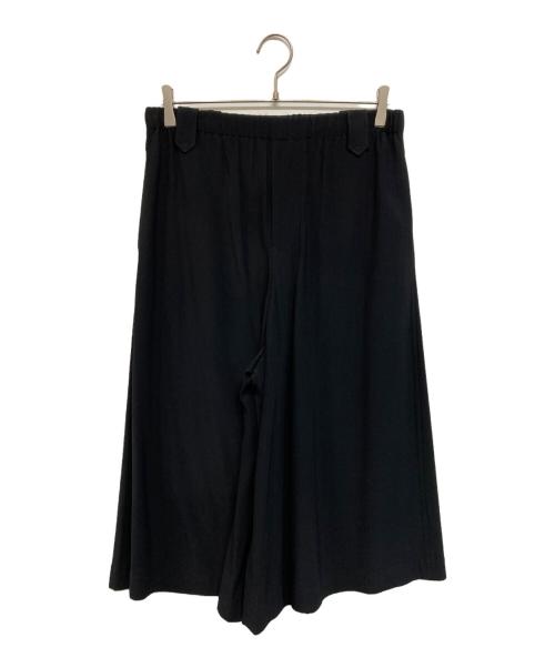 HELMUT LANG（ヘルムートラング）HELMUT LANG (ヘルムートラング) PULL ON CLT SATN BCK CRP(、プルオン・キュロット・サテン・バック・クロップド)ガウチョパンツ ブラック サイズ:XSの古着・服飾アイテム