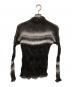 ISSEY MIYAKE（イッセイミヤケ）の古着「ブリーチプリーツハイネックカットソー」｜ブラック