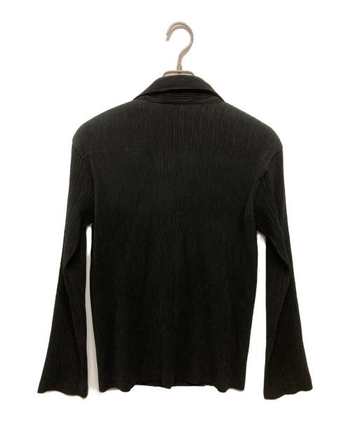 ISSEY MIYAKE WHITE LABEL（イッセイミヤケホワイトレーベル）ISSEY MIYAKE WHITE LABEL (イッセイミヤケホワイトレーベル) プリーツ3Bジャケット ブラック サイズ:SIZE 3の古着・服飾アイテム