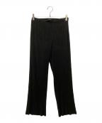 ISSEY MIYAKE FETEイッセイミヤケフェット）の古着「プリーツパンツ」｜ブラック