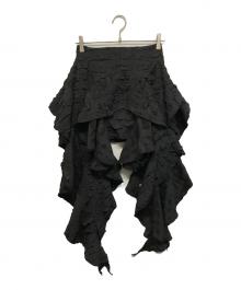 melt the lady（メルトザレディ）の古着「fleur mini skirt(フルール ミニ スカート)」｜ブラック