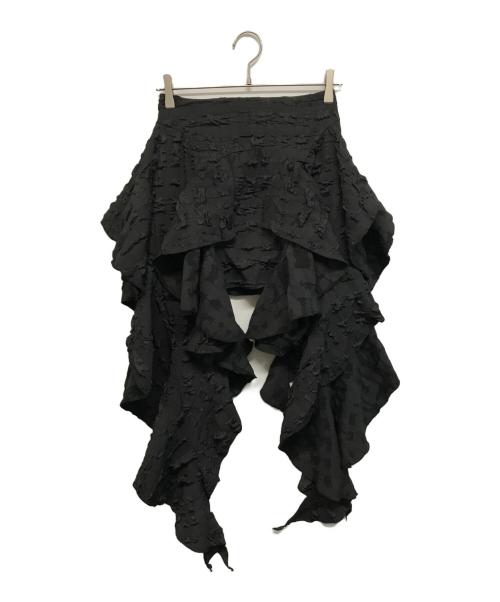 melt the lady（メルトザレディ）MELT THE LADY (メルトザレディ) fleur mini skirt(フルール ミニ スカート) ブラック サイズ:Sの古着・服飾アイテム