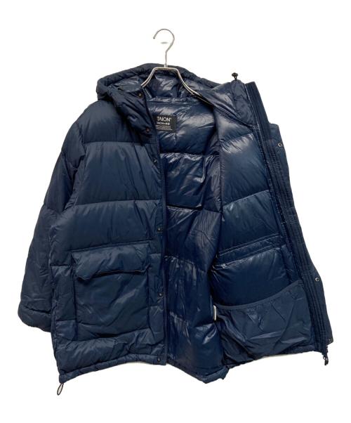 TAION（タイオン）TAION (タイオン) HUMAN WOMAN (ヒューマンウーマン) ボリュームフードダウンコート ネイビー サイズ:Mの古着・服飾アイテム
