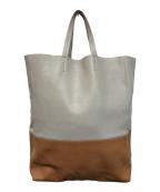 CELINEセリーヌ）の古着「Horizontal CABAS ホリゾンタル カバ トートバッグ」｜グレー×ブラウン