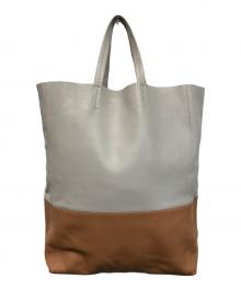 CELINE（セリーヌ）の古着「Horizontal CABAS ホリゾンタル カバ トートバッグ」｜グレー×ブラウン