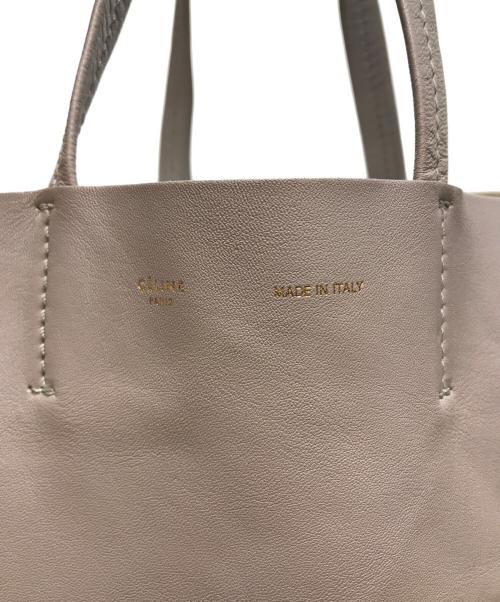 CELINE（セリーヌ）CELINE (セリーヌ) Horizontal CABAS ホリゾンタル カバ トートバッグ グレー×ブラウンの古着・服飾アイテム