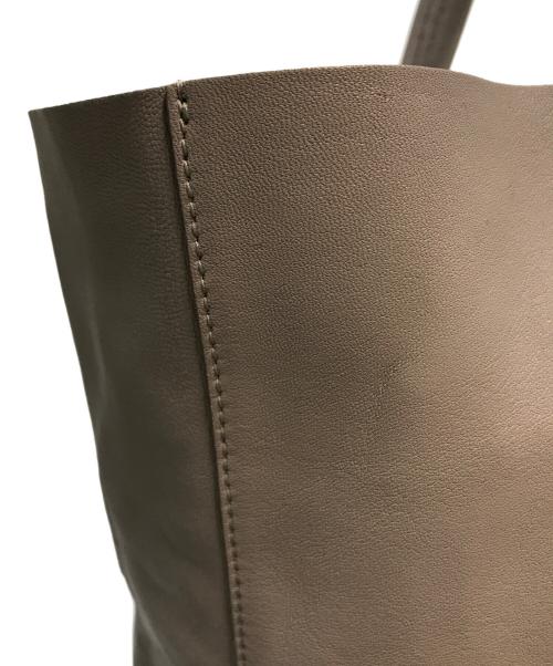 CELINE（セリーヌ）CELINE (セリーヌ) Horizontal CABAS ホリゾンタル カバ トートバッグ グレー×ブラウンの古着・服飾アイテム