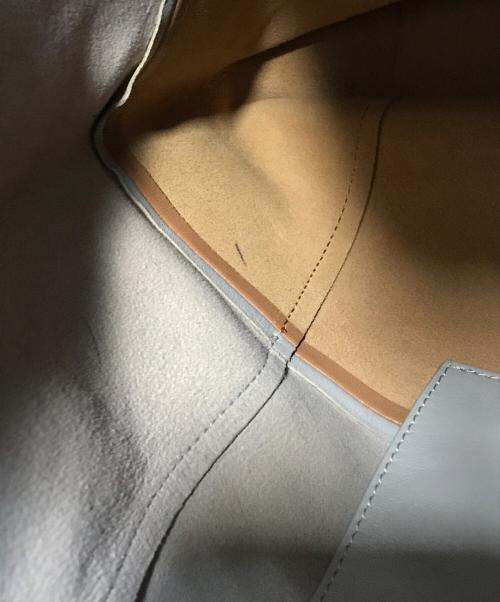 CELINE（セリーヌ）CELINE (セリーヌ) Horizontal CABAS ホリゾンタル カバ トートバッグ グレー×ブラウンの古着・服飾アイテム