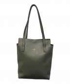 HERGOPOCHエルゴポック）の古着「エンボスレザートートバッグ」｜グレー