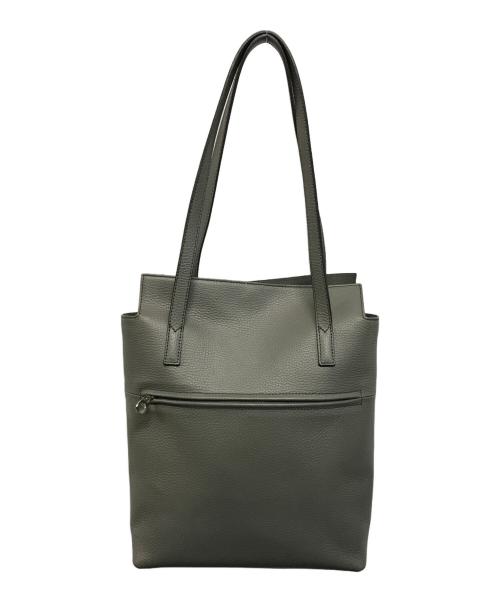 HERGOPOCH（エルゴポック）HERGOPOCH (エルゴポック) エンボスレザートートバッグ グレーの古着・服飾アイテム