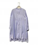 Heriterエリテ）の古着「コットンブラウスワンピース」｜ブルー