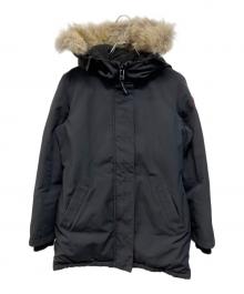 CANADA GOOSE（カナダグース）の古着「ヴィクトリアパーカー VICTORIA PARKA ダウンジャケット」｜ネイビー