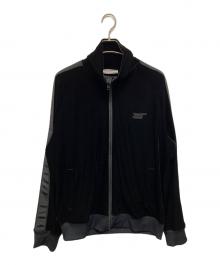 Onitsuka Tiger（オニツカタイガー）の古着「ベロアトラックジャケット」｜ブラック