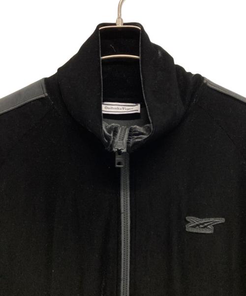 Onitsuka Tiger（オニツカタイガー）Onitsuka Tiger　 (オニツカタイガー) ベロアトラックジャケット ブラック サイズ:SIZE Lの古着・服飾アイテム