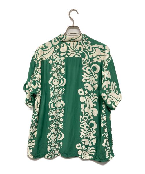 Sun Surf（サンサーフ）Sun Surf (サンサーフ) TAHITIAN PRINTタヒチアン・プリントアロハシャツ グリーン サイズ:XLの古着・服飾アイテム