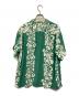Sun Surf (サンサーフ) TAHITIAN PRINTタヒチアン・プリントアロハシャツ グリーン サイズ:XL：9000円