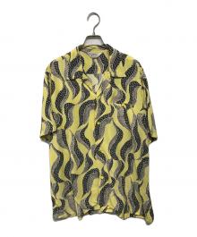Star OF HOLLYWOOD（スターオブハリウッド）の古着「HIGH DENSITY RAYON OPEN SHIRT(ハイ・デンシティ・レーヨン・オープン・シャツ)」｜イエロー