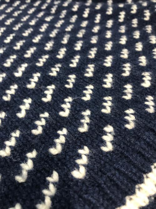 L.L.Bean（エルエルビーン）L.L.Bean (エルエルビーン) バーズアイニット ネイビー サイズ:Sの古着・服飾アイテム