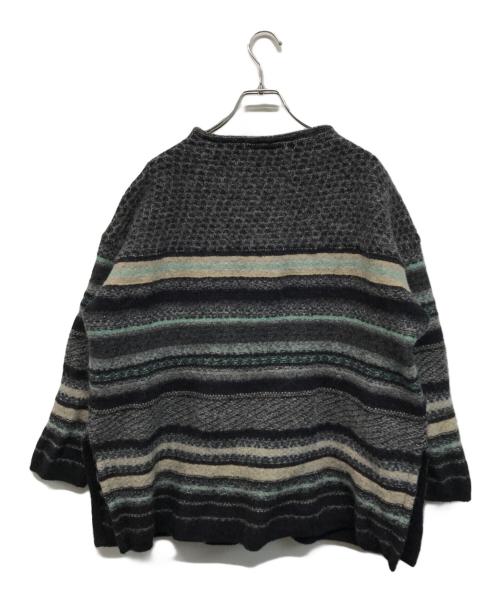 45R（フォーティファイブ・アール）45R (フォーティファイブ・アール) ダカーポフェアアイルのビッグスリットTシャツ グレー サイズ:Freeの古着・服飾アイテム