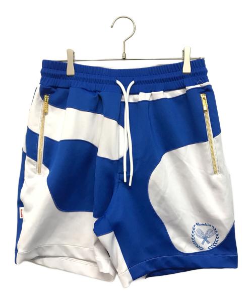 RUSSELUNO（ラッセルノ）RUSSELUNO (ラッセルノ) PATCH WORK CAMO SHORTS(パッチワーク カモ ショーツ) ホワイト×ブルー サイズ:SIZE 6の古着・服飾アイテム