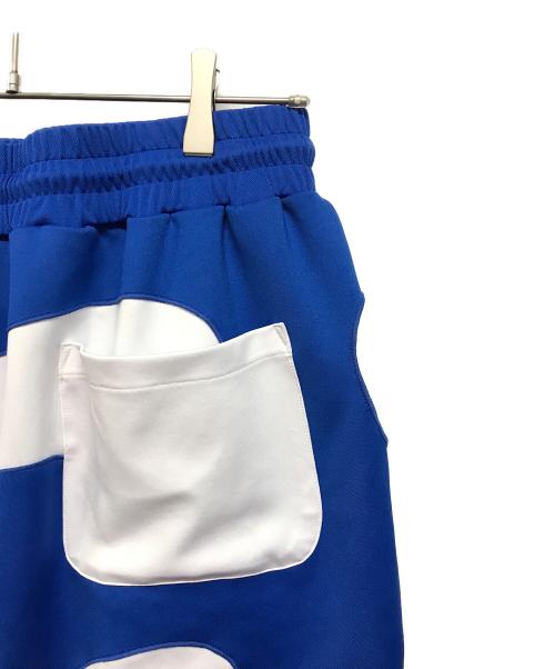 RUSSELUNO（ラッセルノ）RUSSELUNO (ラッセルノ) PATCH WORK CAMO SHORTS(パッチワーク カモ ショーツ) ホワイト×ブルー サイズ:SIZE 6の古着・服飾アイテム