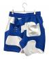 RUSSELUNO (ラッセルノ) PATCH WORK CAMO SHORTS(パッチワーク カモ ショーツ) ホワイト×ブルー サイズ:SIZE 6：5000円