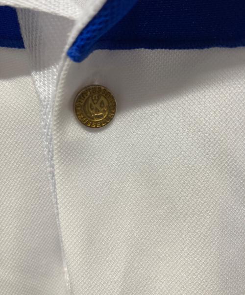 RUSSELUNO（ラッセルノ）RUSSELUNO (ラッセルノ) ポロシャツ ブルー×ホワイト サイズ:SIZE 5の古着・服飾アイテム