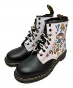 Dr.Martens×WEDNESDAY HOLMESドクターマーチン×）の古着「8ホールブーツ」｜ホワイト×ブラック