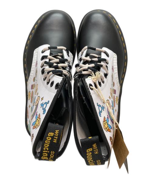 Dr.Martens（ドクターマーチン）Dr.Martens (ドクターマーチン) WEDNESDAY HOLMES 8ホールブーツ ホワイト×ブラック サイズ:26cm 未使用品の古着・服飾アイテム