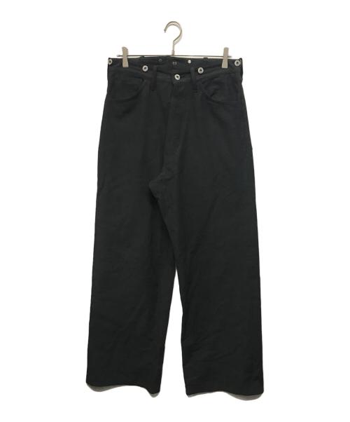 T.T（タイガ タカハシ）T.T (タイガ タカハシ) BUCKLE-BACKED TROUSERS ブラック サイズ:SIZE 32の古着・服飾アイテム