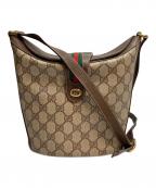 GUCCIグッチ）の古着「バケツ型ショルダーバッグ」｜ブラウン