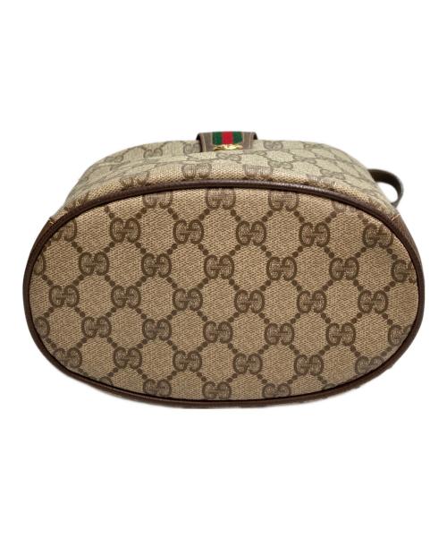 GUCCI（グッチ）GUCCI (グッチ) バケツ型ショルダーバッグ ブラウンの古着・服飾アイテム