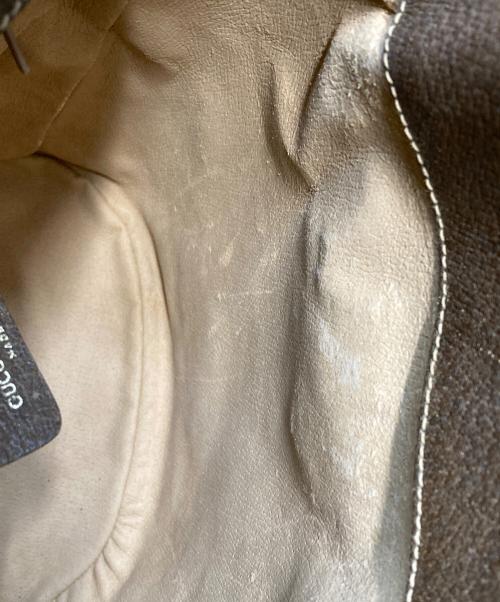 GUCCI（グッチ）GUCCI (グッチ) バケツ型ショルダーバッグ ブラウンの古着・服飾アイテム