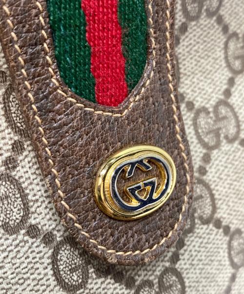 GUCCI（グッチ）GUCCI (グッチ) バケツ型ショルダーバッグ ブラウンの古着・服飾アイテム