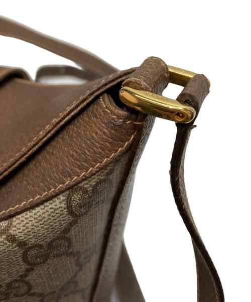 GUCCI（グッチ）GUCCI (グッチ) バケツ型ショルダーバッグ ブラウンの古着・服飾アイテム
