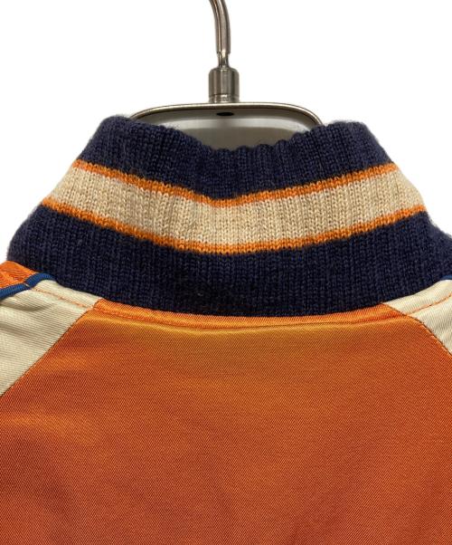 POLO RALPH LAUREN（ポロ・ラルフローレン）POLO RALPH LAUREN (ポロ・ラルフローレン) リバーシブルスーベニアジャケット オレンジ×ネイビー サイズ:XSの古着・服飾アイテム