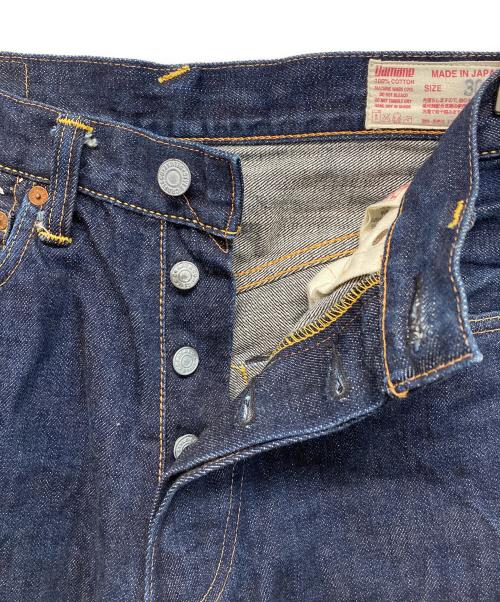EVISU（エヴィス）EVISU (エヴィス) Lot2001 No.2 ビッグカモメデニムパンツ インディゴ×レッド サイズ:W30×L35の古着・服飾アイテム