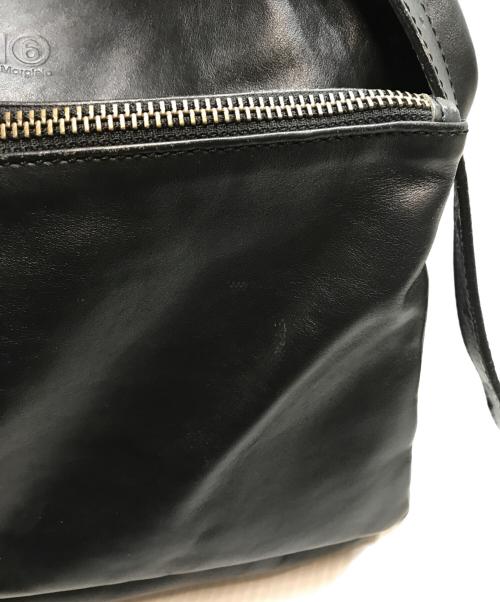 MM6 Maison Margiela（エムエムシックスメゾンマルジェラ）MM6 Maison Margiela (エムエムシックスメゾンマルジェラ) レザートートバッグ ブラックの古着・服飾アイテム