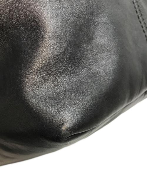 MM6 Maison Margiela（エムエムシックスメゾンマルジェラ）MM6 Maison Margiela (エムエムシックスメゾンマルジェラ) レザートートバッグ ブラックの古着・服飾アイテム