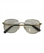 VERSACEヴェルサーチェ）の古着「Gold Women Eyeglasses」｜ゴールド
