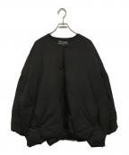 LOFTLABOロフトラボ）の古着「ノーカラー オーバー ダウン ジャケット」｜ブラック