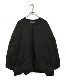 LOFTLABO（ロフトラボ）の古着「ノーカラー オーバー ダウン ジャケット」｜ブラック