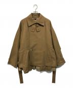 Blanc YMブランワイエム）の古着「+81別注 SHORT TRENCH COAT（ショートトレンチコート）」｜ベージュ