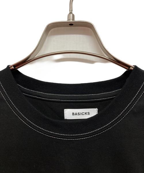 BASICKS（ベイシックス）BASICKS (ベイシックス) Signature Organic T-shirt ブラック サイズ:Mの古着・服飾アイテム