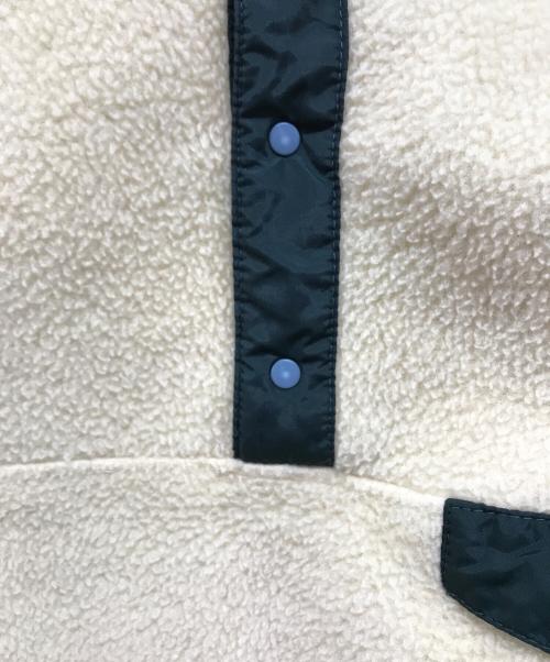 Patagonia（パタゴニア）Patagonia (パタゴニア) 90s スナップTフリースプルオーバー ベージュ×グリーン サイズ:Sの古着・服飾アイテム
