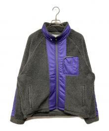 MARMOT（マーモット）の古着「BOA FLEECE JACKET（ボアフリースジャケット）」｜ブラック×パープル