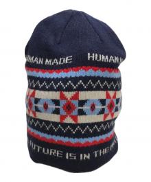 HUMAN MADE（ヒューマンメイド）の古着「Jacquard Beanie」｜ネイビー